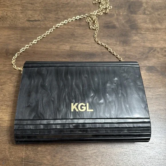 KURT GEIGER LONDON EVIL EYE PARTY ENVELOPE CLUTCH ACRYLIC METALLIC - Picture 7 of 12